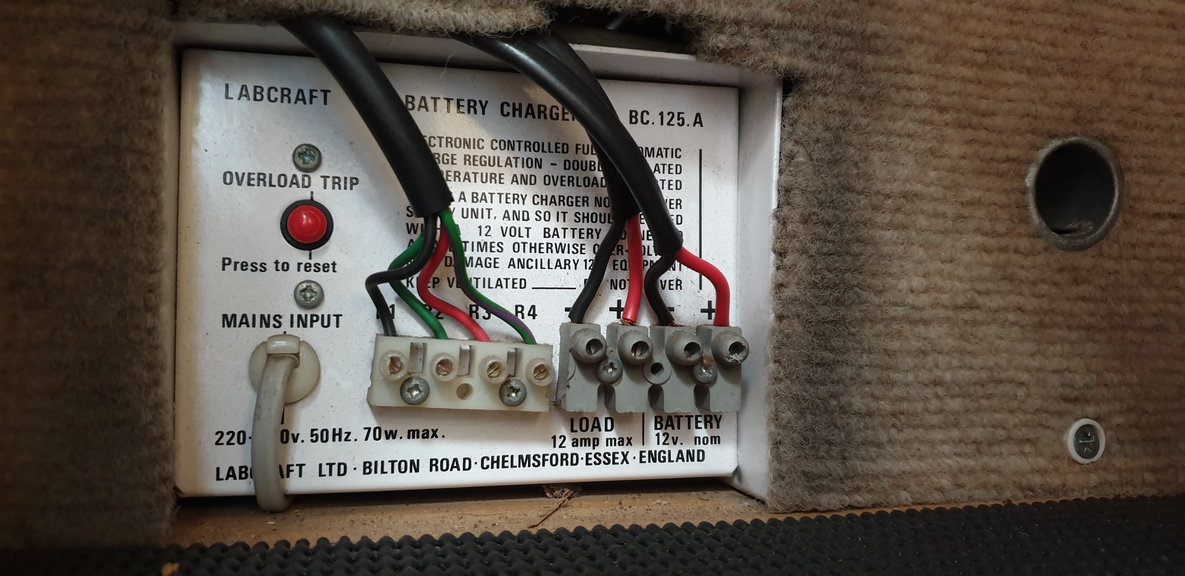 Permanently fitted leisure battery charger?