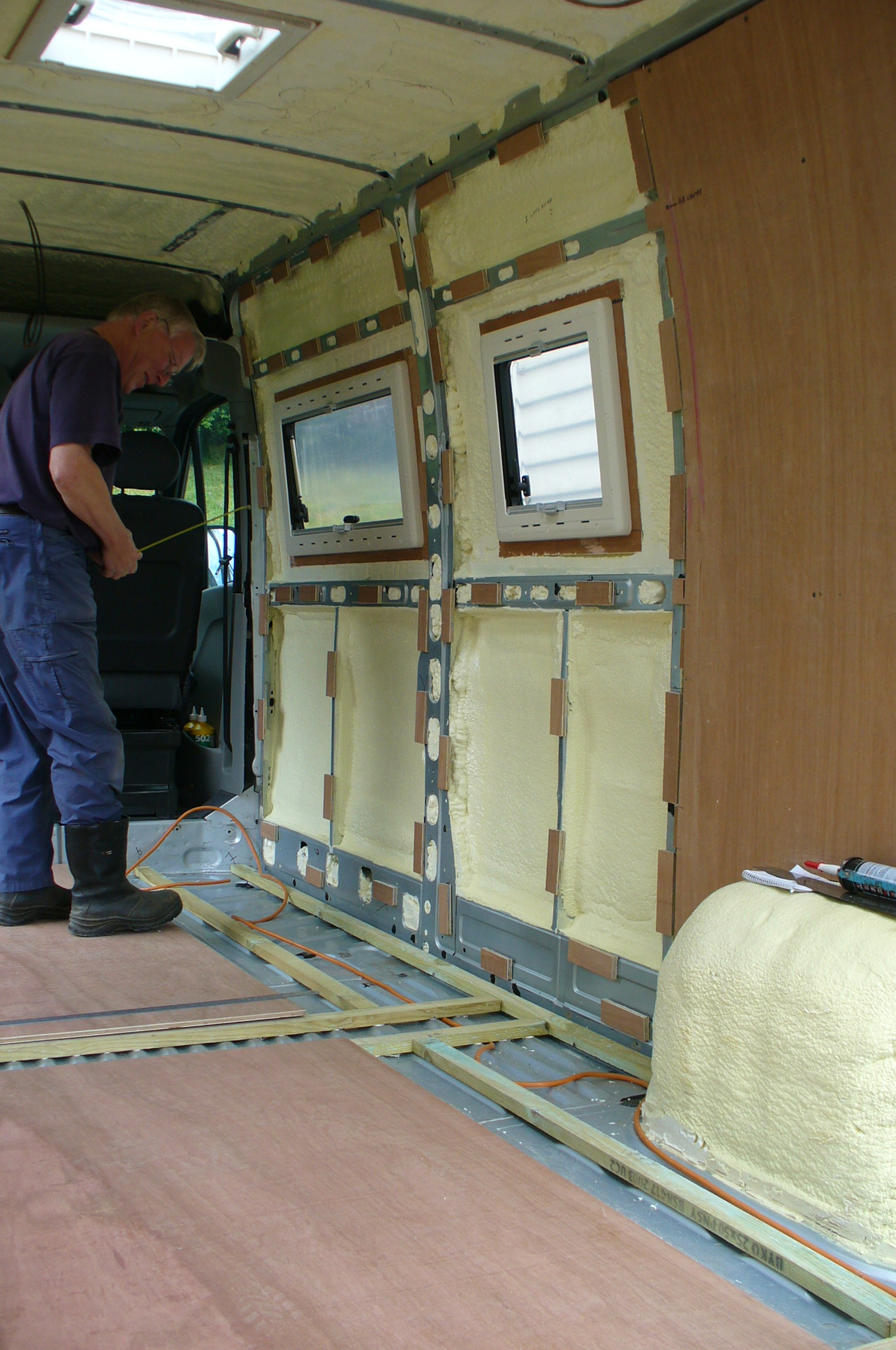 SPRAY FOAM INSULATION Motorhome Builder