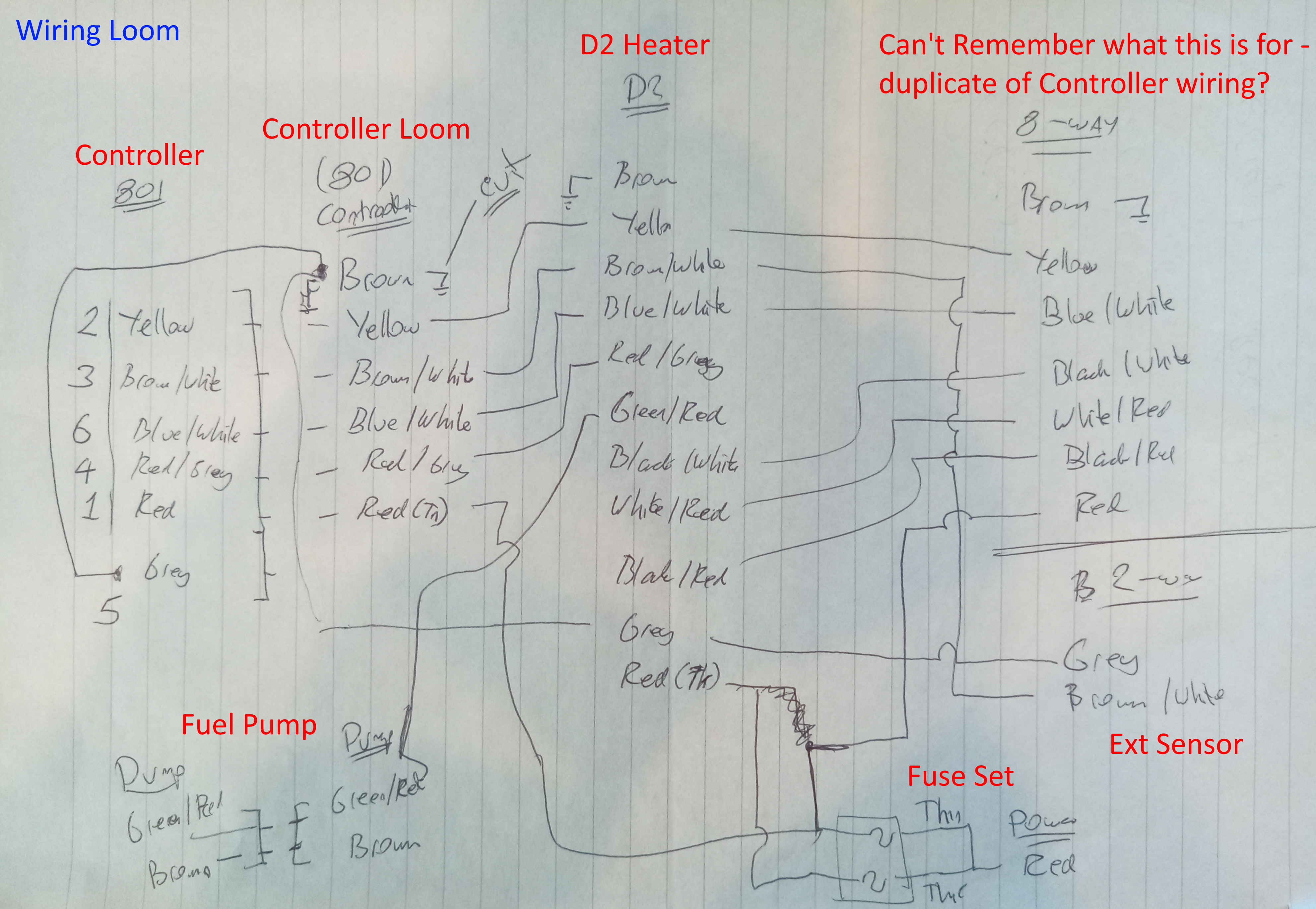 Eberspacher 801 controller | Motorhome Builder  Eberspacher Heater Control Wiring Diagram    Motorhome Builder